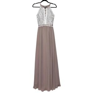 Christina Wu Fairycore Cottage Dream Maxi Dress Women's 6 Lace Chiffon Ethereal